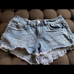 PINK denim shorts